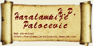 Haralampije Paločević vizit kartica